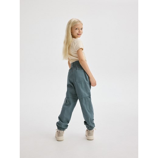 Reserved - Spodnie z łańcuszkiem - morski Reserved 158 (12 lat) Reserved