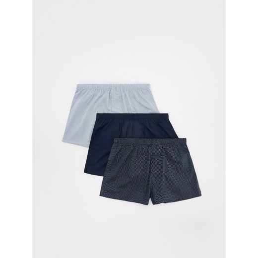 Reserved - 3 pack bokserek Loose - granatowy Reserved M Reserved