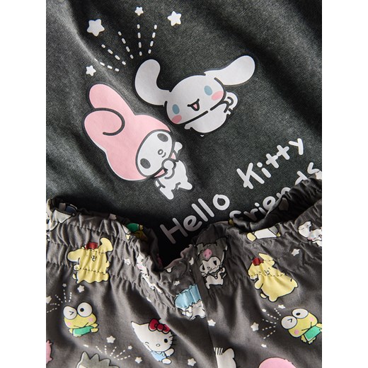 Reserved - Dwuczęściowa piżama Hello Kitty and Friends - ciemnoszary Reserved 158/164 (12-13 lat) Reserved