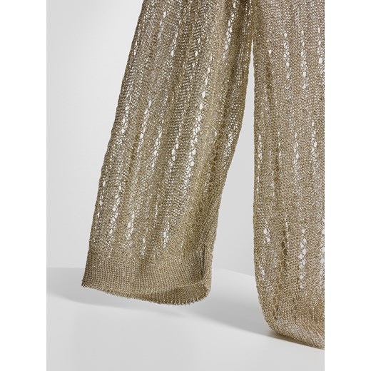 Reserved - Ażurowy sweter - złoty Reserved S Reserved