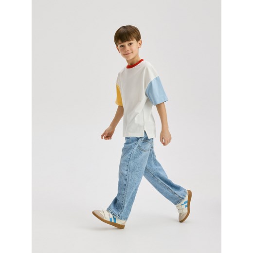 Reserved - Jeansy cargo - niebieski Reserved 128 (7-8 lat) Reserved