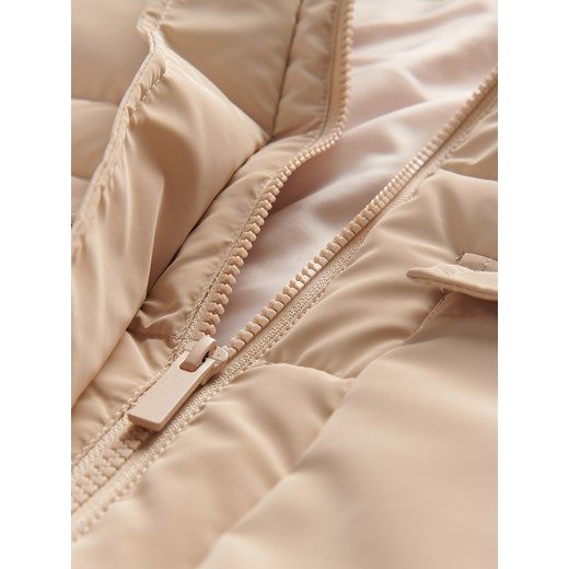 Reserved - Pikowana kamizelka z kapturem - beżowy Reserved 122/128 (6-8 lat) Reserved