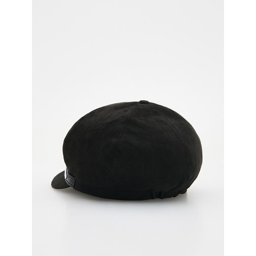 Reserved - Kaszkiet z imitacji zamszu - czarny Reserved 9-13 lat Reserved