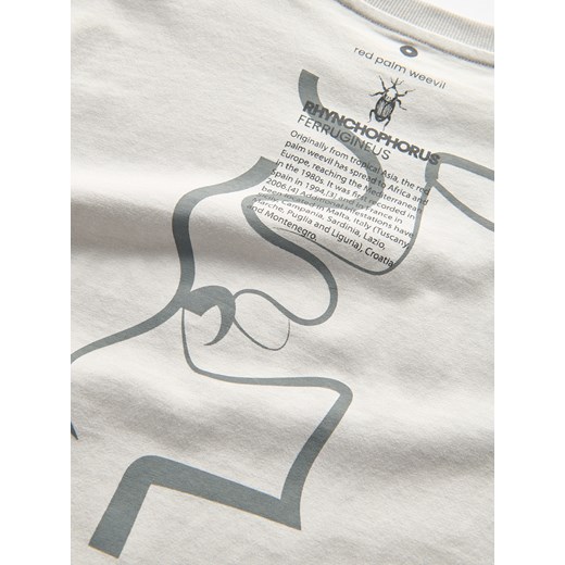 T-shirt chłopięce biały Reserved bawełniany 