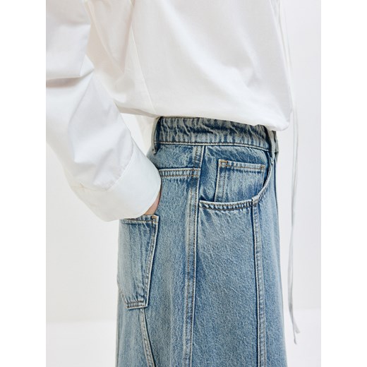 Reserved - Jeansowa spódnica - indigo jeans ze sklepu Reserved w kategorii Spódnice - zdjęcie 178289674