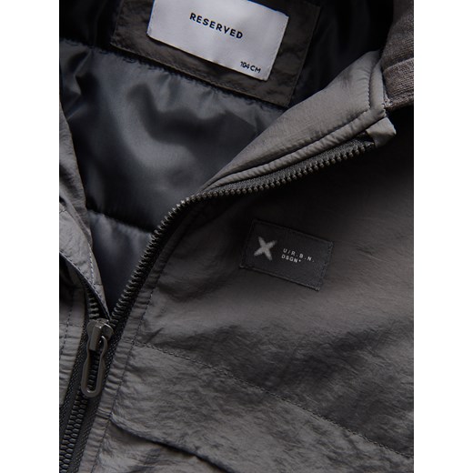 Reserved - Kurtka bomber z kapturem - ciemnoszary Reserved 5-2 lata) Reserved