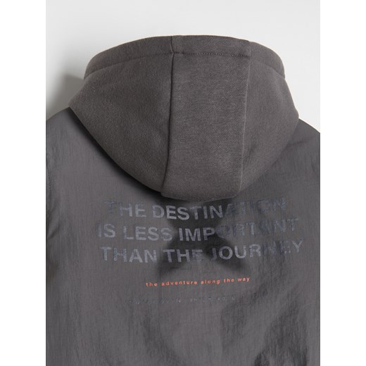 Reserved - Kurtka bomber z kapturem - ciemnoszary Reserved 104 (3-4 lata) Reserved