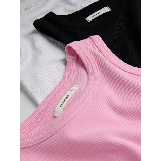 Bluzka damska Reserved z okrągłym dekoltem z krótkim rękawem 