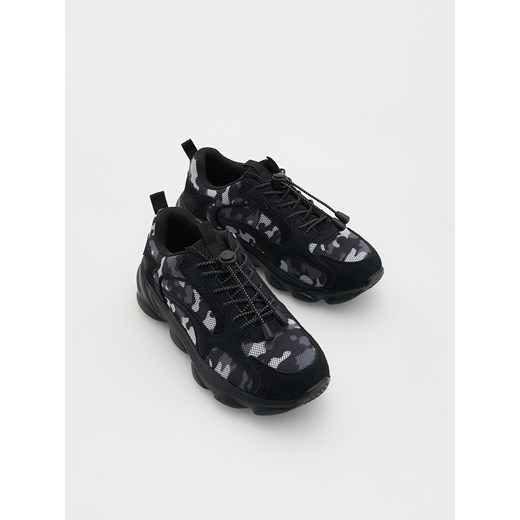 Reserved - Sneakersy moro - czarny Reserved 30 Reserved