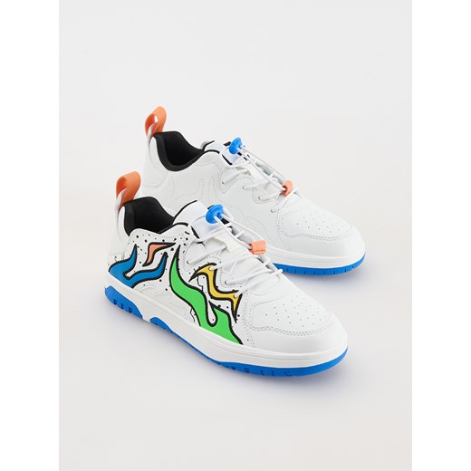 Reserved - Kolorowe sneakersy na grubej podeszwie - wielobarwny Reserved 36 Reserved