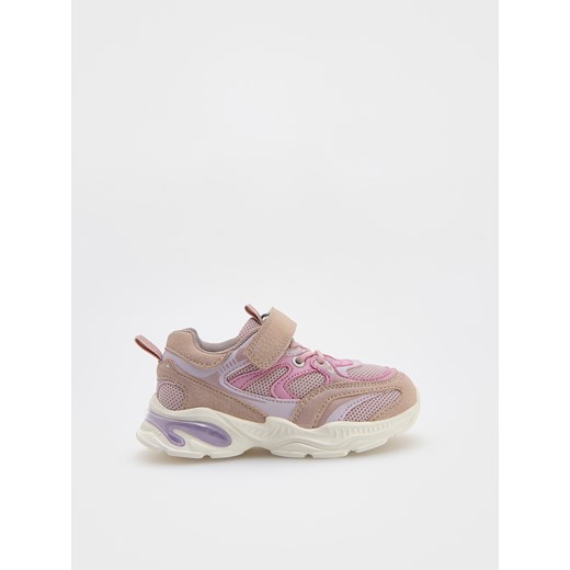 Reserved - Buty sportowe na rzepy - brudny róż ze sklepu Reserved w kategorii Buty sportowe dziecięce - zdjęcie 178293101