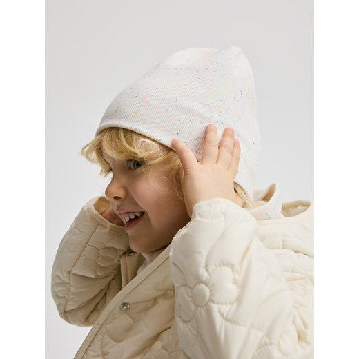 Reserved - Prążkowana czapka - złamana biel Reserved 3-5 lat Reserved
