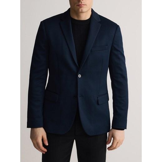 Reserved - Marynarka slim fit - granatowy Reserved S Reserved
