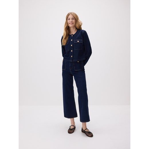 Reserved - Jeansowa marynarka - granatowy Reserved L Reserved