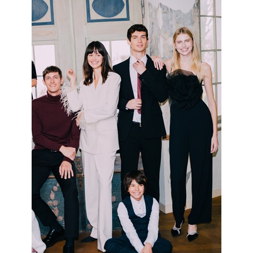 Reserved - Spodnie z kantem - beżowy Reserved L wyprzedaż Reserved