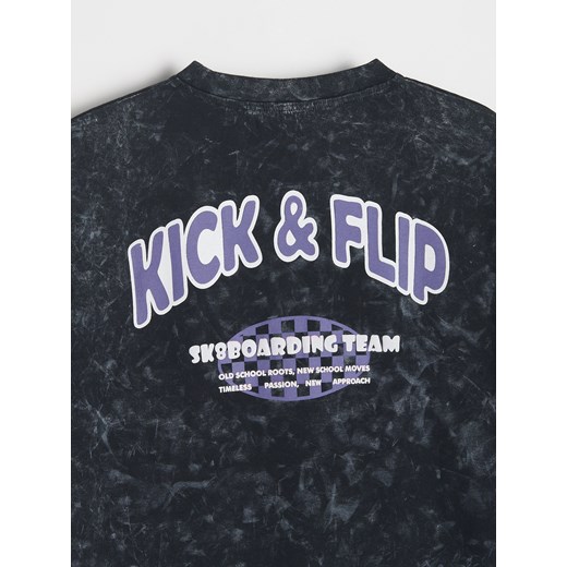 T-shirt chłopięce czarny Reserved 