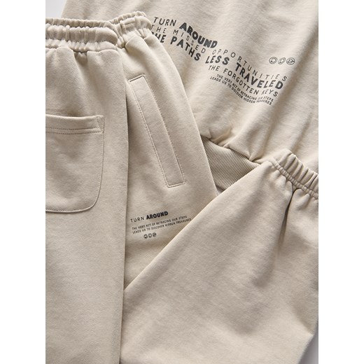 Reserved - Bawełniany komplet - beżowy Reserved 158 (12 lat) Reserved