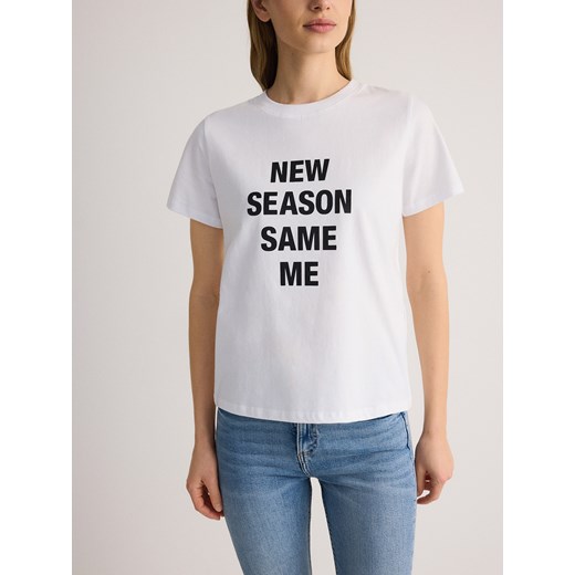 Bluzka damska Reserved z okrągłym dekoltem 