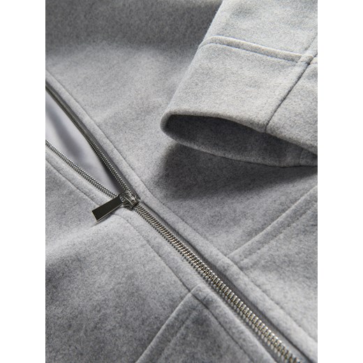 Reserved - Krótka flauszowa kurtka - jasnoszary Reserved S Reserved