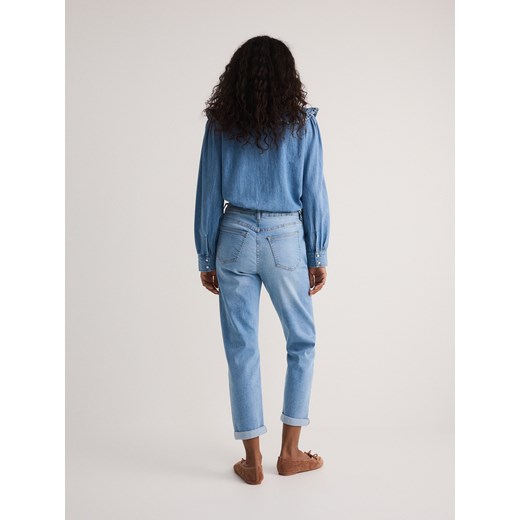 Jeansy damskie Reserved w miejskim stylu z elastanu 