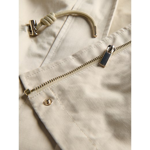 Reserved - Lekka kurtka z kapturem - beżowy Reserved XS Reserved