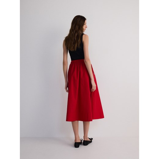 Spódnica Reserved czerwona midi 