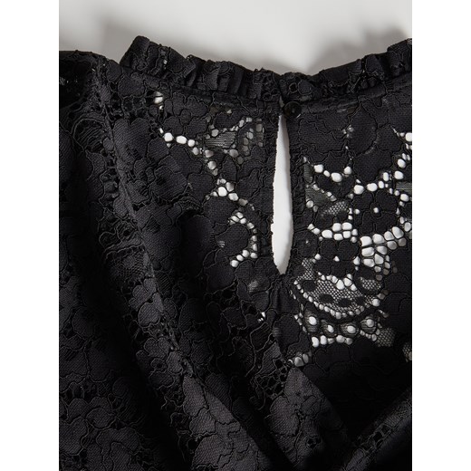 Bluzka damska czarna Reserved z długim rękawem 