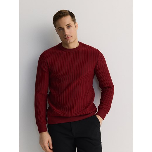 Sweter męski czerwony Reserved 