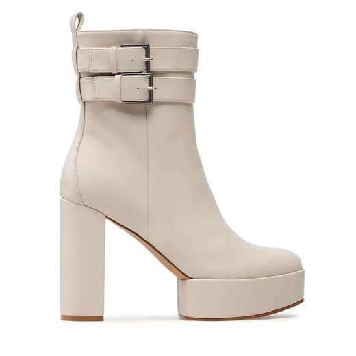 Botki JENNY PLATFORM-01KW Écru 40 eobuwie.pl