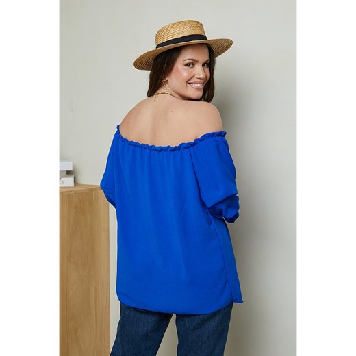 Curvy Lady Bluzka w kolorze niebieskim Curvy Lady 40/42 okazja Limango Polska