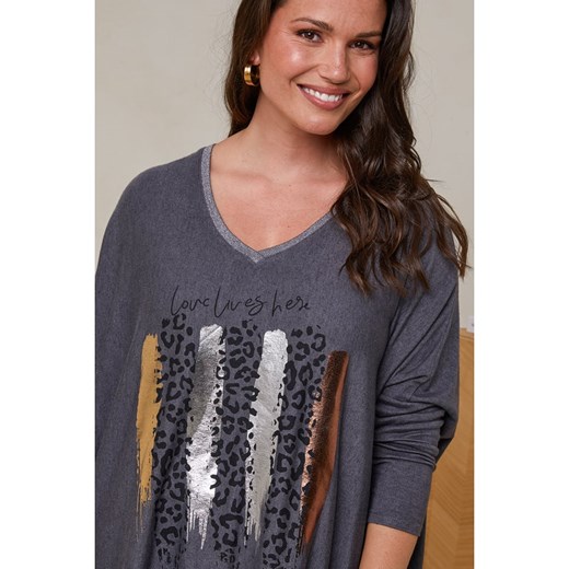 Curvy Lady Sweter w kolorze antracytowym Curvy Lady 44/46 wyprzedaż Limango Polska