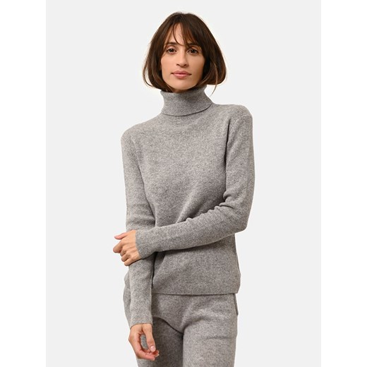 Just Cashmere Kaszmirowy sweter &quot;Lanais&quot; w kolorze szarym ze sklepu Limango Polska w kategorii Swetry damskie - zdjęcie 178304352