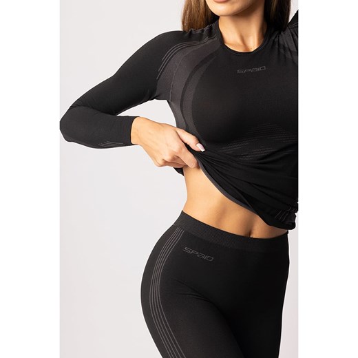 Spaio Legginsy termiczne "Powerful" w kolorze czarno-szarym Spaio L Limango Polska okazja