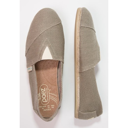 Paez ESSENTIALS Espadryle field zalando szary bez wzorów/nadruków