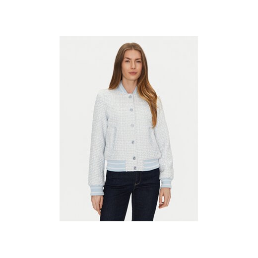 Guess Kurtka bomber W5RL10 WGVH2 Niebieski Regular Fit ze sklepu MODIVO w kategorii Kurtki damskie - zdjęcie 178308743