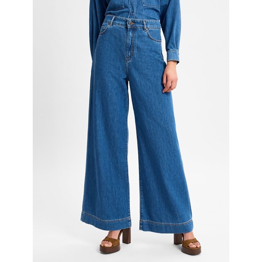 Weekend Max Mara Max Mara Weekend - Dżinsy - Vega Kobiety Bawełna medium stone jednolity ze sklepu vangraaf w kategorii Jeansy damskie - zdjęcie 178316360