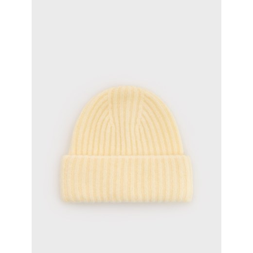 Reserved - Czapka beanie z dodatkiem moheru - złamana biel ze sklepu Reserved w kategorii Czapki zimowe damskie - zdjęcie 178317534