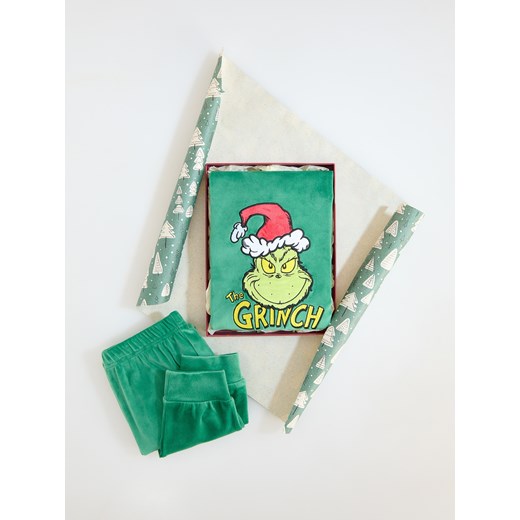Reserved - Piżama Grinch - ciemnozielony ze sklepu Reserved w kategorii Piżamy dziecięce - zdjęcie 178319023