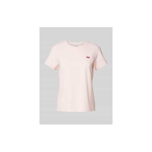T-shirt z detalem z logo ze sklepu Peek&Cloppenburg  w kategorii Bluzki damskie - zdjęcie 178320622