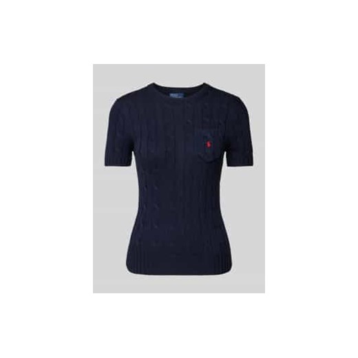 Sweter z dzianiny z kieszenią na piersi ze sklepu Peek&Cloppenburg  w kategorii Swetry damskie - zdjęcie 178320630