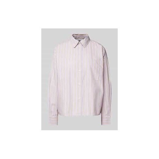 Bluzka koszulowa o kroju regular fit z kieszenią na piersi ze sklepu Peek&Cloppenburg  w kategorii Koszule damskie - zdjęcie 178320633