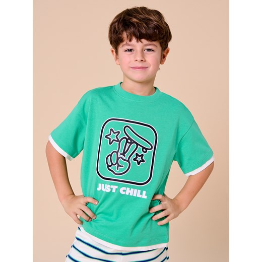 Sinsay - Koszulka - green spruce Sinsay 104 Sinsay