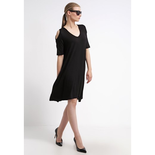 Vero Moda VMDOLAR Sukienka z dżerseju black zalando czarny bez wzorów/nadruków