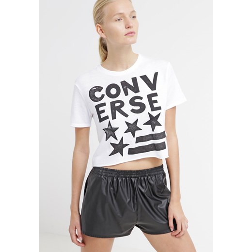 Converse Tshirt z nadrukiem converse white zalando bezowy Bluzki bawełniane