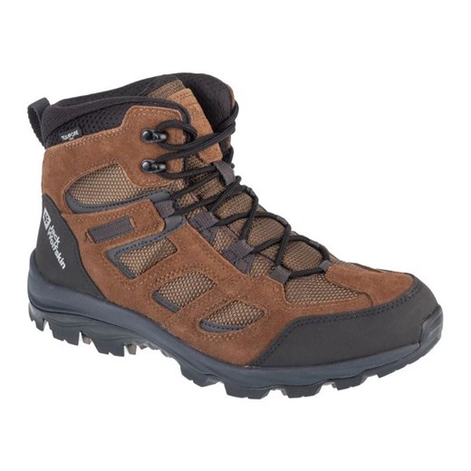 Buty Jack Wolfskin Vojo 3 Texapore Mid 4042462-5298 brązowe ze sklepu ButyModne.pl w kategorii Buty trekkingowe męskie - zdjęcie 178328952