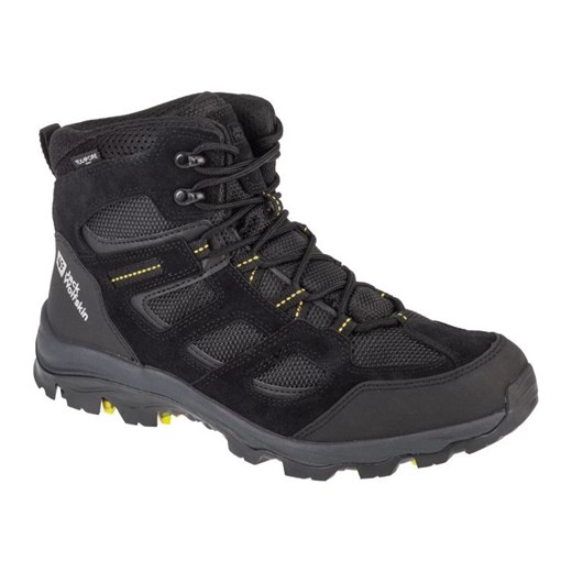 Buty Jack Wolfskin Vojo 3 Texapore Mid 4042462-6055 czarne ze sklepu ButyModne.pl w kategorii Buty trekkingowe męskie - zdjęcie 178328953