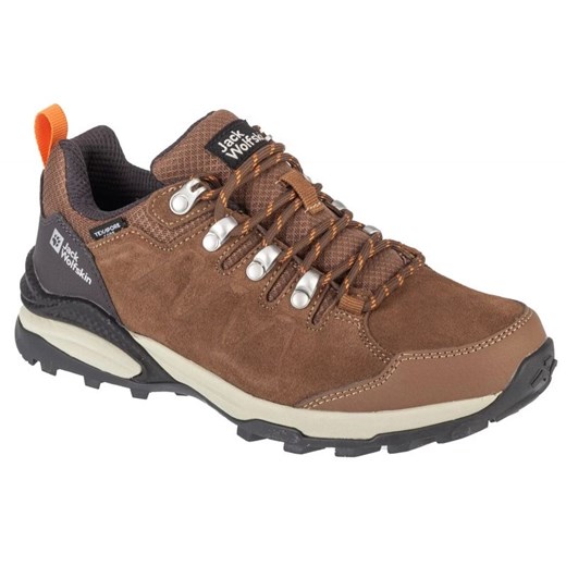 Buty Jack Wolfskin Refugio Texapore Low 4050821-5238 brązowe ze sklepu ButyModne.pl w kategorii Buty trekkingowe damskie - zdjęcie 178328954