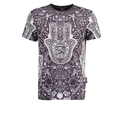 Jaded London EVIL EYE Tshirt z nadrukiem silver zalando szary abstrakcyjne wzory