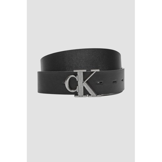 CALVIN KLEIN Czarno-brązowy dwustronny męski pasek, Rozmiar 90 ze sklepu outfit.pl w kategorii Paski męskie - zdjęcie 178330604