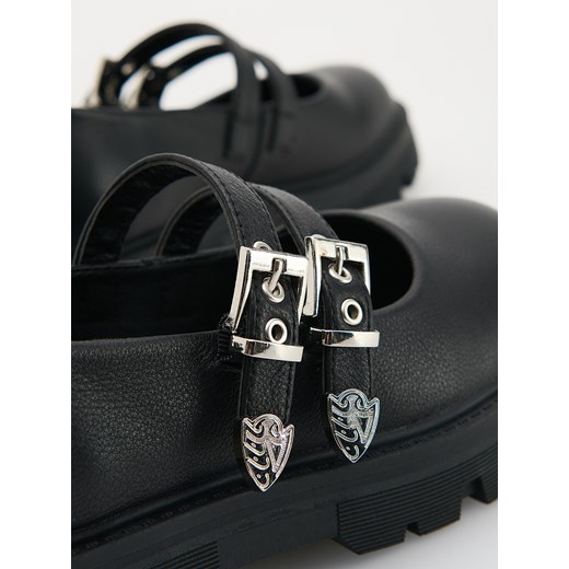 Reserved - Skórzane loafersy - czarny Reserved 33 Reserved